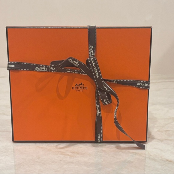 Hermes Other - Hermès Authentic Orange Box w/ Ribbon – 7.5″ × 9″ × 3″ – Perfect for Mini Kelly,